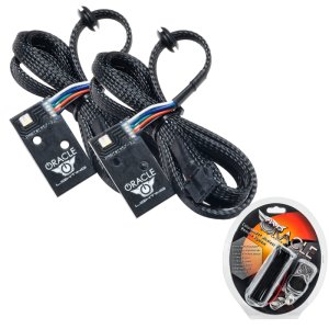 Infiniti Q50 Headlight DRL Upgrade Kit - ORACLE Lighting - ColorSHIFT w/ RF Controller - RGB+W - `14-`21